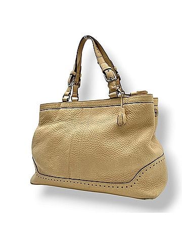 Coach Coach Hamptons Carryall Tote Bag, Beige Leather, 5056, Business S20 (view 1)