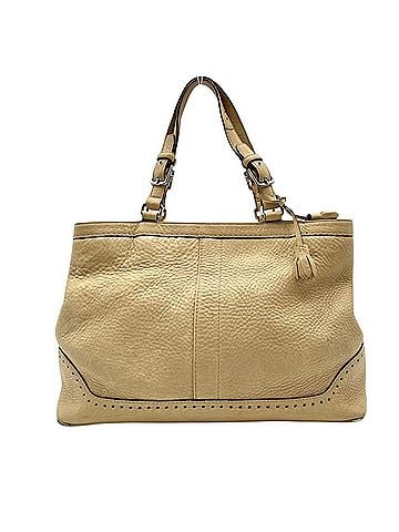 Coach Coach Hamptons Carryall Tote Bag, Beige Leather, 5056, Business S20 (view 2)