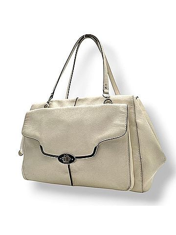 Coach Coach Madeline Carryall Handbag, Ivory Leather Shoulder Bag, Madison Collection S20 (view 1)