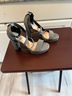 Limelight 100% Other Gray Black Heels Size 7 - photo 3