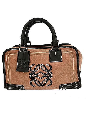 Loewe Amazona Suede Suede Bag Pink Suede Handbag (view 1)