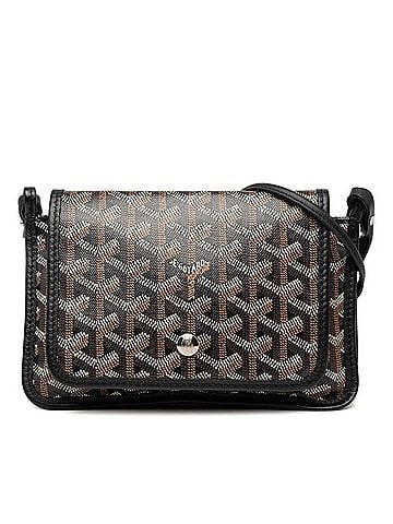 Goyard Goyard Plume Crossbody Shoulder Bag Handbag Pouch Wallet Black Brown Leather Women's GOYARD (view 1)