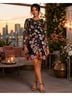 Mac Duggal 100% Polyester Floral Black Cocktail Dress Size 12 - photo 8