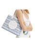 Tory Burch 100% Recycled Polyester Blue White Green Tote One size - photo 2