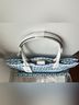 Tory Burch 100% Recycled Polyester Blue White Green Tote One size - photo 6