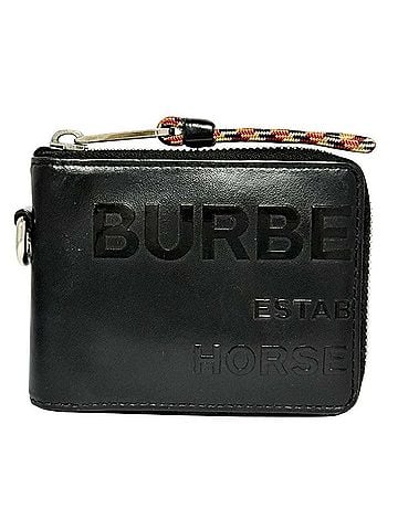 Burberry Burberry Men's Horseferry Print Bi-fold Wallet, Black (view 1)