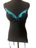 Skullcandy Stripes Black Teal Sleeveless Top Size 8 - photo 1