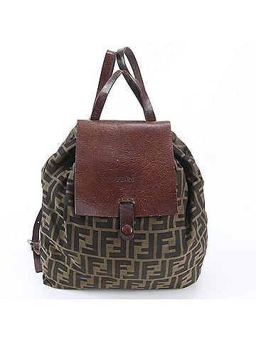 Fendi Fendi Zucca 71 15980 Leather Backpack, Rucksack, Shoulder Bag, Handbag, Brown, Women's (view 1)