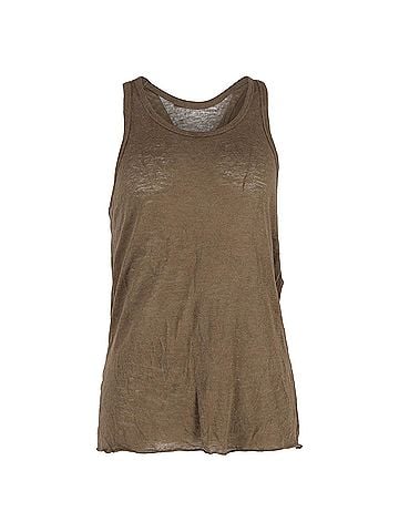 Haider Ackermann Haider Ackermann Tank Top in Brown Cotton (view 1)