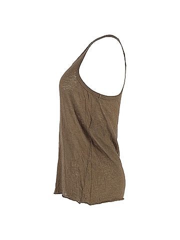 Haider Ackermann Haider Ackermann Tank Top in Brown Cotton (view 2)
