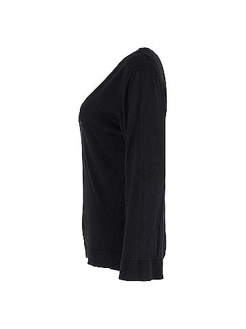 Totême Totême V-neck Sweater in Black Cashmere (view 2)