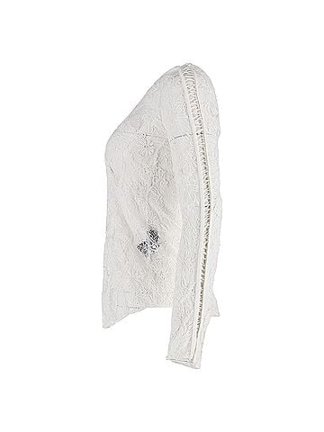 Isabel Marant  Isabel Marant Floral Lace Blouse in White Polyester (view 2)