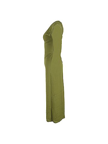 Christopher Esber Christopher Esber Cap-Sleeve Backless Maxi Dress in Green Viscose (view 2)