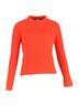 Prada 100% Wool Orange  Prada Logo Printed Ribbed Sweater in Orange Wool Size 2 - photo 1
