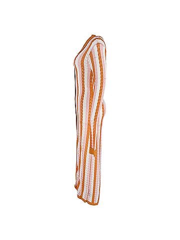 Dodo Bar Or Dodo Bar Or Polka Dar Striped Pointelle-Knit Midi Shirt Dress In Multicolor Viscose (view 2)