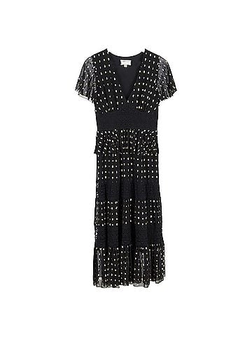 Temperley LONDON Temperley London Wondering Lace Midi Dress in Black Viscose (view 1)