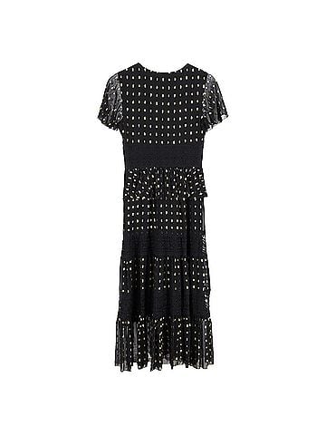 Temperley LONDON Temperley London Wondering Lace Midi Dress in Black Viscose (view 2)