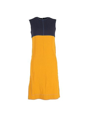 MARNI Marni Double Face Crepe Dress in Yellow Viscose (view 1)