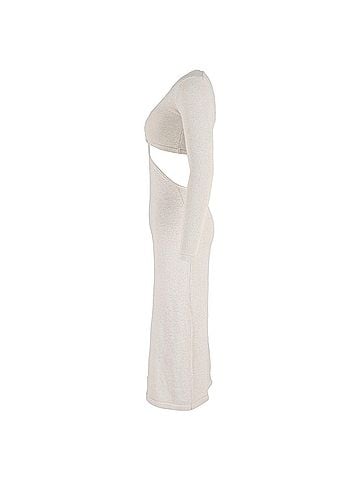 Cult Gaia Cult Gaia Jana Cut-Out Maxi Dress in White Cotton (view 2)