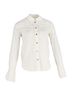 Chloé 100% Synthetic Ivory  Chloé Lace Button-Down Blouse in White Polyester Size 4 - photo 1