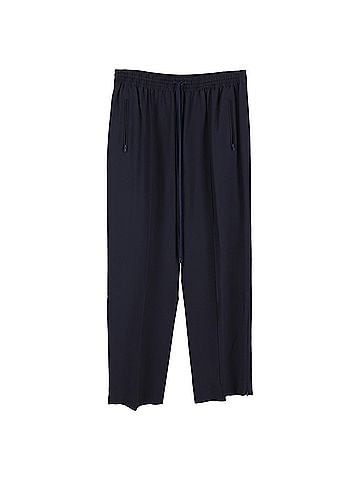 Chloé Chloé Drawstring Trousers in Navy Blue Polyester (view 1)