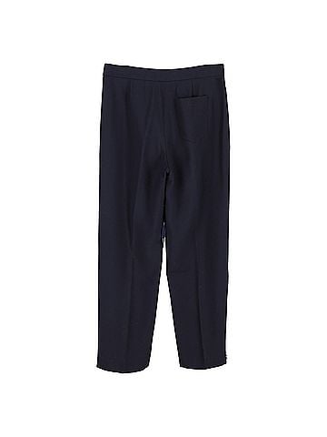 Chloé Chloé Drawstring Trousers in Navy Blue Polyester (view 2)
