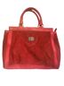 Tory Burch Red Leather Tote One size - photo 1