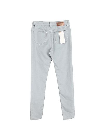 Escada  Escada Straight-Leg Jeans in Light Grey Cotton Denim (view 2)