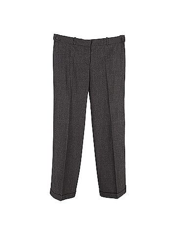 Chloé  Chloé Straight-Leg Trousers in Grey Wool (view 1)