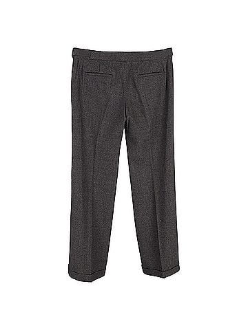 Chloé  Chloé Straight-Leg Trousers in Grey Wool (view 2)