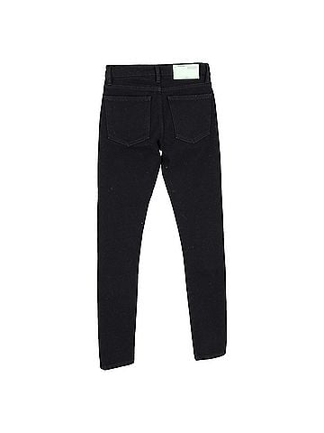 OFF-WHITE Off-White Slim-Fit Printed Denim Jeans In Black Cotton (view 2)