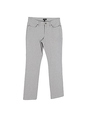 Escada  Escada Straight-Leg Jeans in Grey Cotton Denim (view 1)