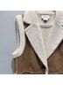 Marella Brown Ivory Vest Size L - photo 7