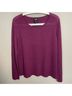 Eileen Fisher 100% Wool Solid Purple Pullover Sweater Size M - photo 7
