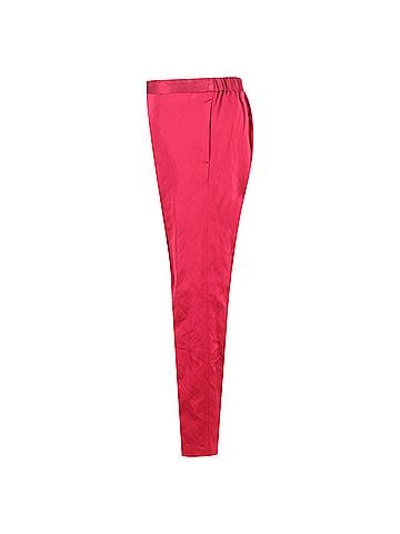 Dries Van Noten  Dries Van Noten Drawstring Wide-Leg Trousers in Pink Silk (view 2)