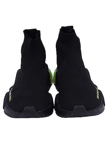 Balenciaga Balenciaga Speed Clear Sole Trainer Shoes in Black Polyester (view 2)