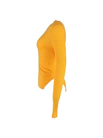 Rejina Pyo Rejina Pyo Ribbed Top in Orange Tencel (view 2)
