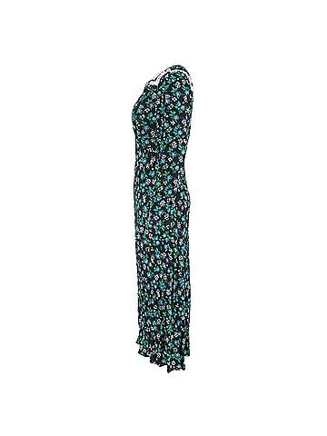 Rixo London Rixo Ada Lace-Trimmed Floral-Print Crepe Maxi Dress In Black Viscose (view 2)