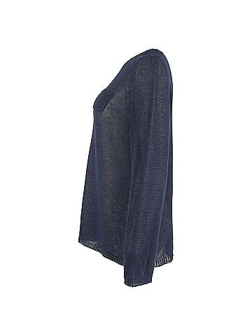 Max Mara 'S Max Mara Sweater in Navy Blue Cotton (view 2)