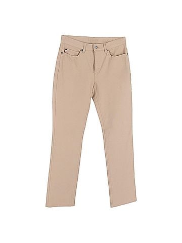 Escada Escada Straight-Leg Jeans in Beige Cotton Denim (view 1)