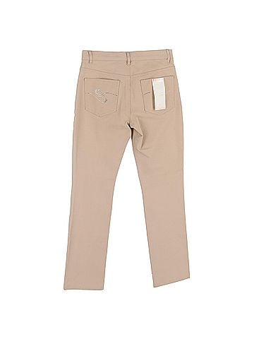 Escada Escada Straight-Leg Jeans in Beige Cotton Denim (view 2)