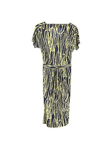 Moschino Moschino Cheap & Chic Printed Dress in Navy Silk (view 2)