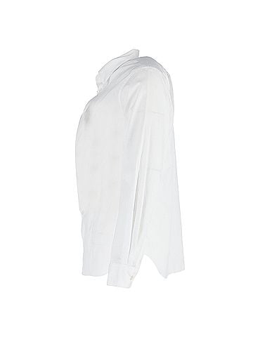 Comme des Garçons  Comme Des Garçons Cutout Long Sleeve Shirt in White Cotton (view 2)