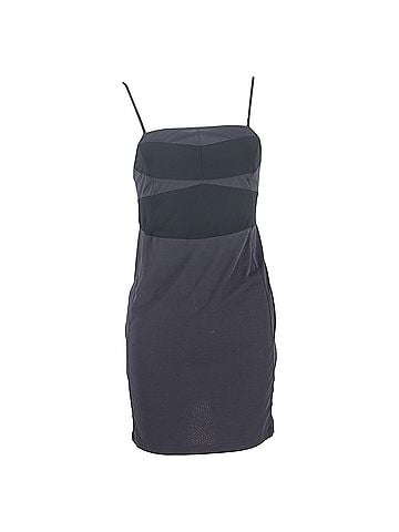 Chloé Chloé Square Neck Mini Dress in Navy Blue Cotton (view 1)