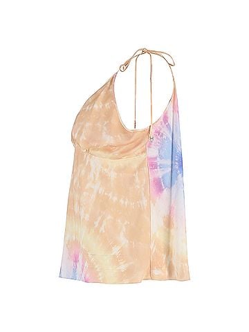 Paco Rabanne Paco Rabanne Tie-Dyed Self-Tie Camisole Top in Multicolor Polyester (view 2)