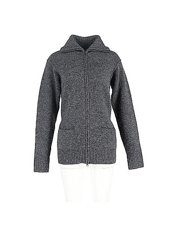 Isabel Marant Isabel Marant Zipped Cardigan in Grey Wool (view 1)