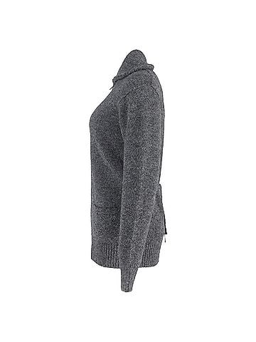 Isabel Marant Isabel Marant Zipped Cardigan in Grey Wool (view 2)