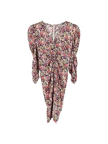 Isabel Marant Isabel Marant Celina Floral Print Mini Dress in Multicolor Silk (view 1)