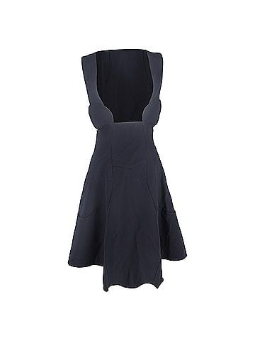 Comme des Garçons Comme Des Garçons Pinafore Dress in Navy Blue Polyester (view 1)