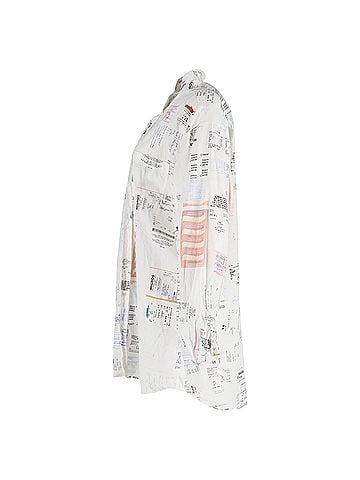 Vetements Vetements Hiver 2019 Receipt Button Up Shirt in White Cotton (view 2)